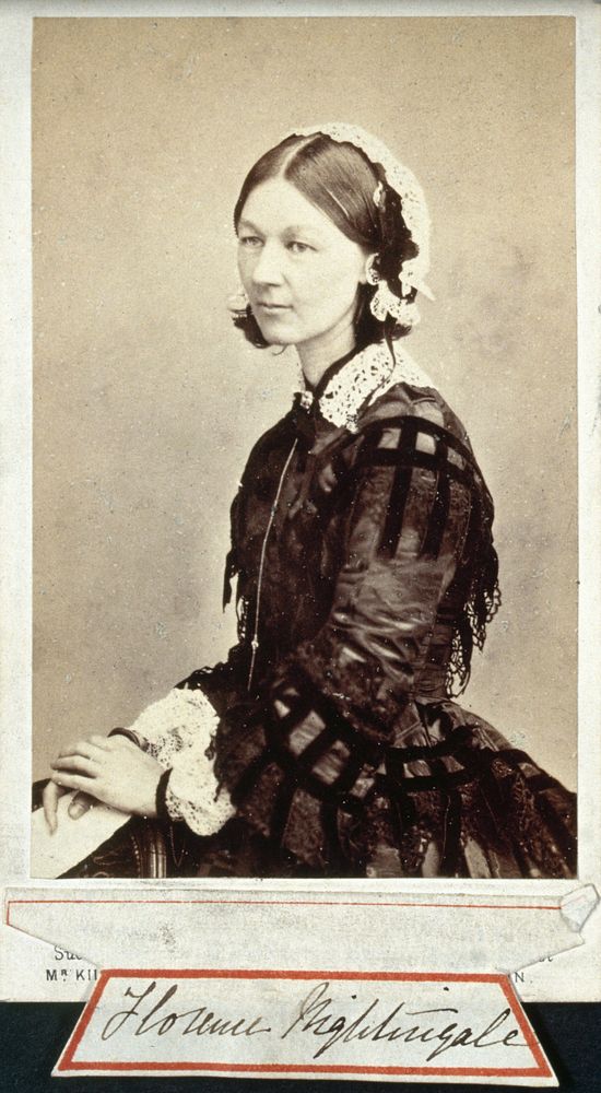 Florence Nightingale. Photograph by W.E. Kilburn.