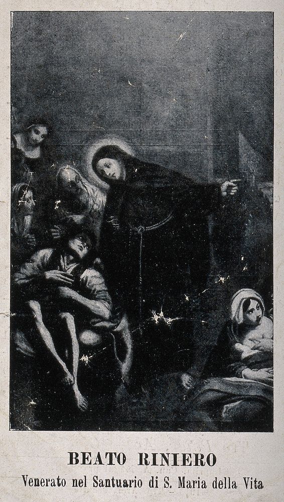 Saint Rainerius. Reproduction of lithograph.