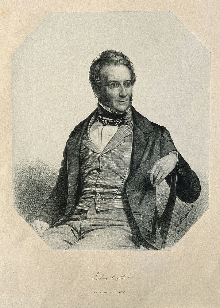 John Curtis. Lithograph by T. H. Maguire, 1850.