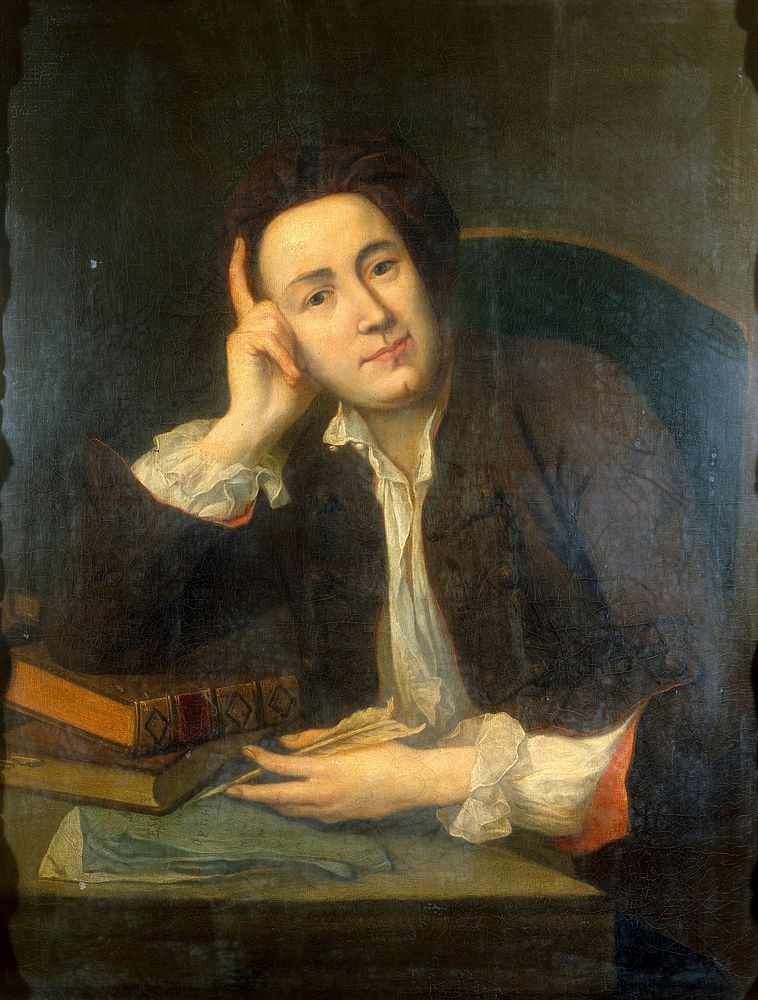 John Arbuthnot, physician and man of letters. Oil painting, ca. 1920 .
