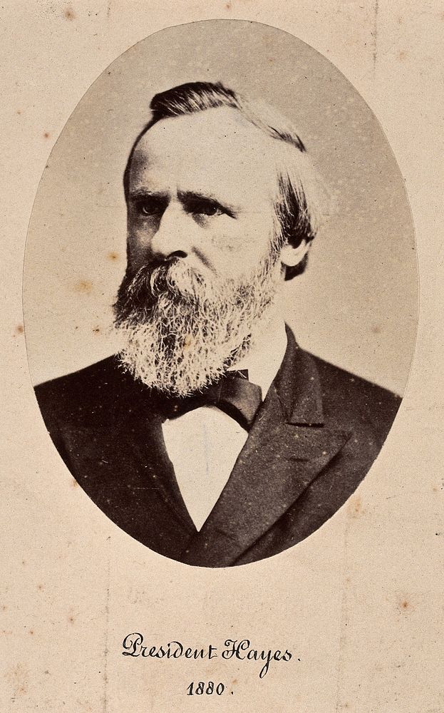 Rutherford Birchard Hayes, President of the United States of America 1877-1881. Photograph, 1880.