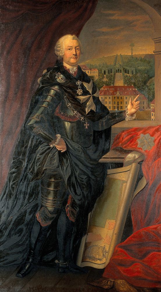 Adam Rudolf von Schönberg. Oil painting after A. Graff.