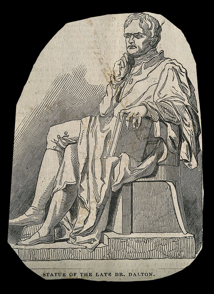 John Dalton. Wood engraving.