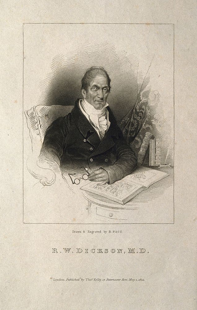 Richard Watson Dickson. Stipple engraving by R. Page, 1824, after himself.