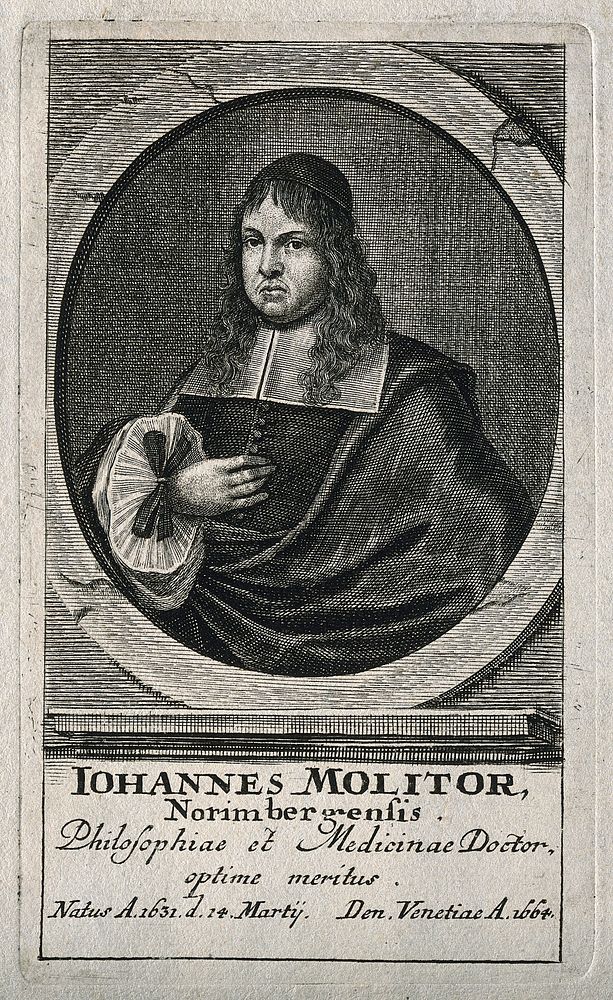 Johannes Molitor. Line engraving.