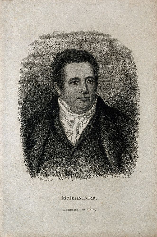 John Bird. Stipple engraving by C. Knight, 1825, after Fowler.