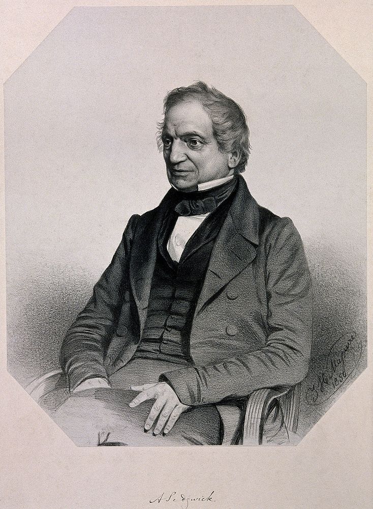 Adam Sedgwick. Lithograph by T. H. Maguire, 1850.