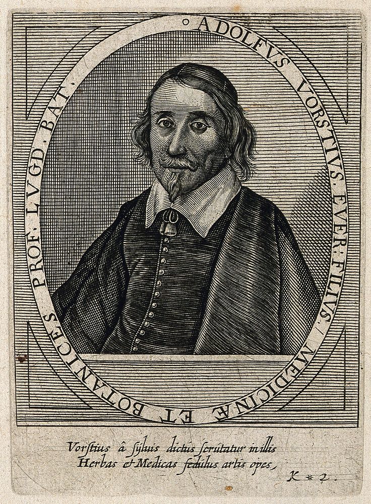 Adolphus Vorstius. Line engraving after G. Petri.