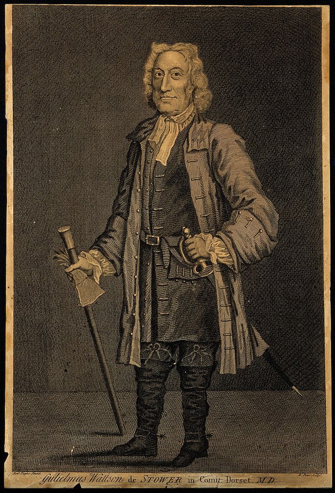 William Watson. Line engraving by R. Parr after R. Taylor.