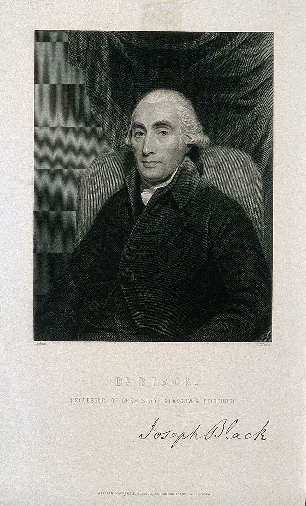 Joseph Black. Stipple engraving by C. Cook after H. Raeburn.