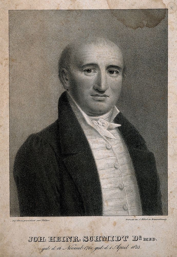 Johann Heinrich Schmidt. Lithograph by F. K. Tielker.