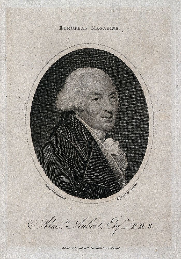 Alexander Aubert. Engraving by J. Chapman after S. Drummond, 1798.