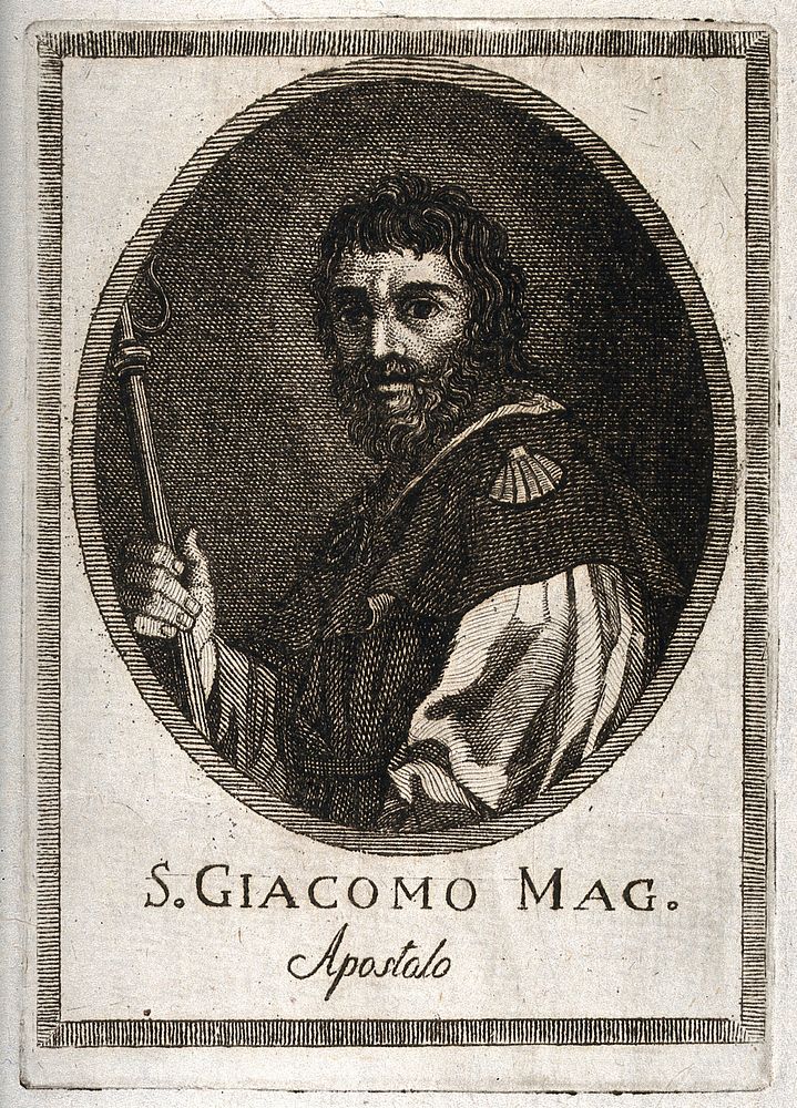 Saint James the Great. Etching.