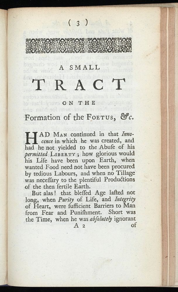 A small tract on the formation of the foetus, and the practice of midwifery