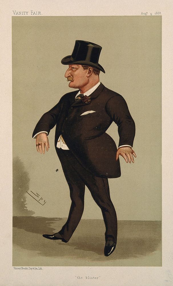 Charles Kearns Deane Tanner. Colour lithograph after Sir L. Ward [Spy], 1888.