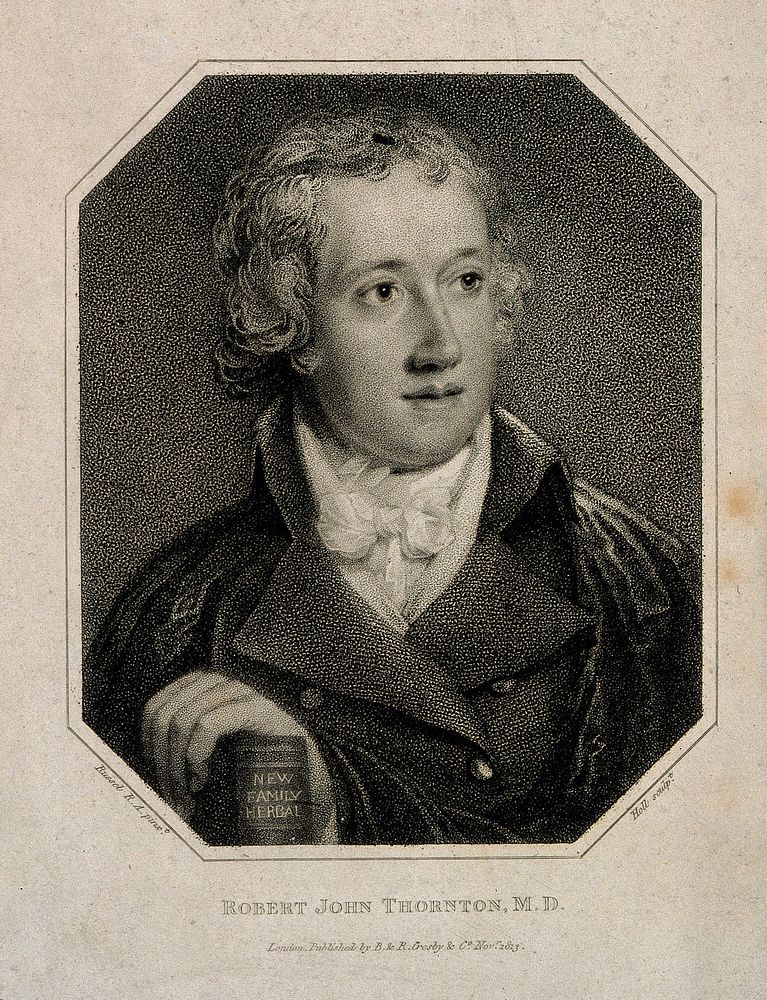 Robert John Thornton. Stipple engraving by Holl, 1813, after J. Russell.