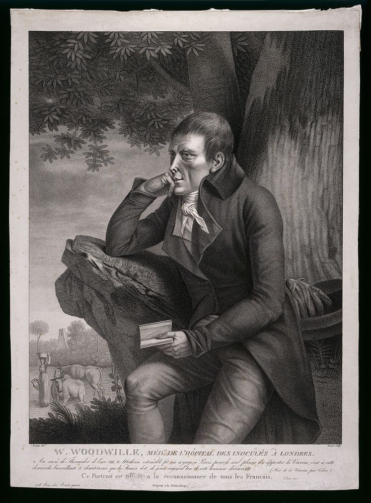 William Woodville. Stipple engraving by L. Perrot, 1803, after Antoine Ansiaux.