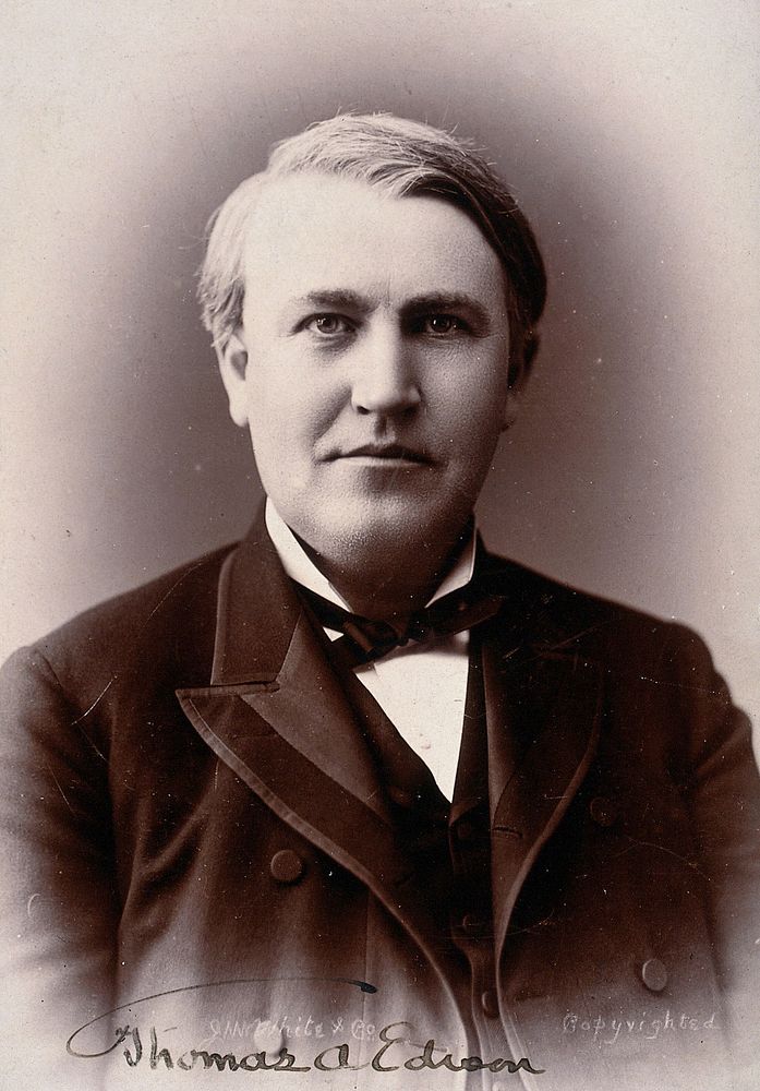 Thomas Alva Edison. Photograph by White & Co.