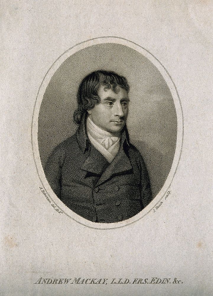 Andrew Mackay. Stipple engraving by J. Heath after A. Robertson.