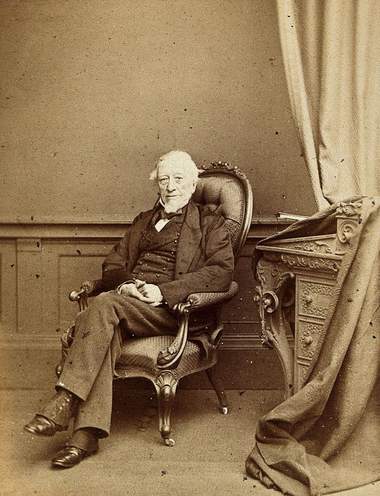 Peter Mark Roget. Photograph by Ernest Edwards, 1867.
