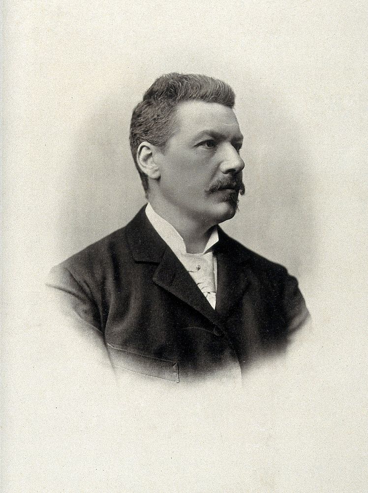 Ottokar Chiari. Photogravure after J. Löwy.