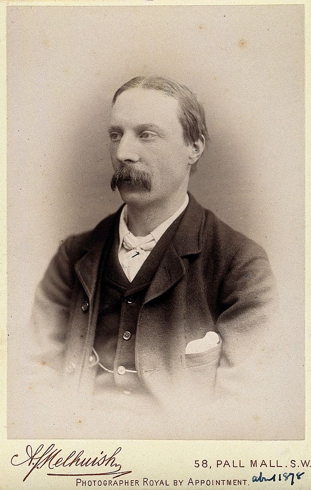 Sir Edward Albert Sharpey-Schafer. Photograph by Melhuish, c. 1878.