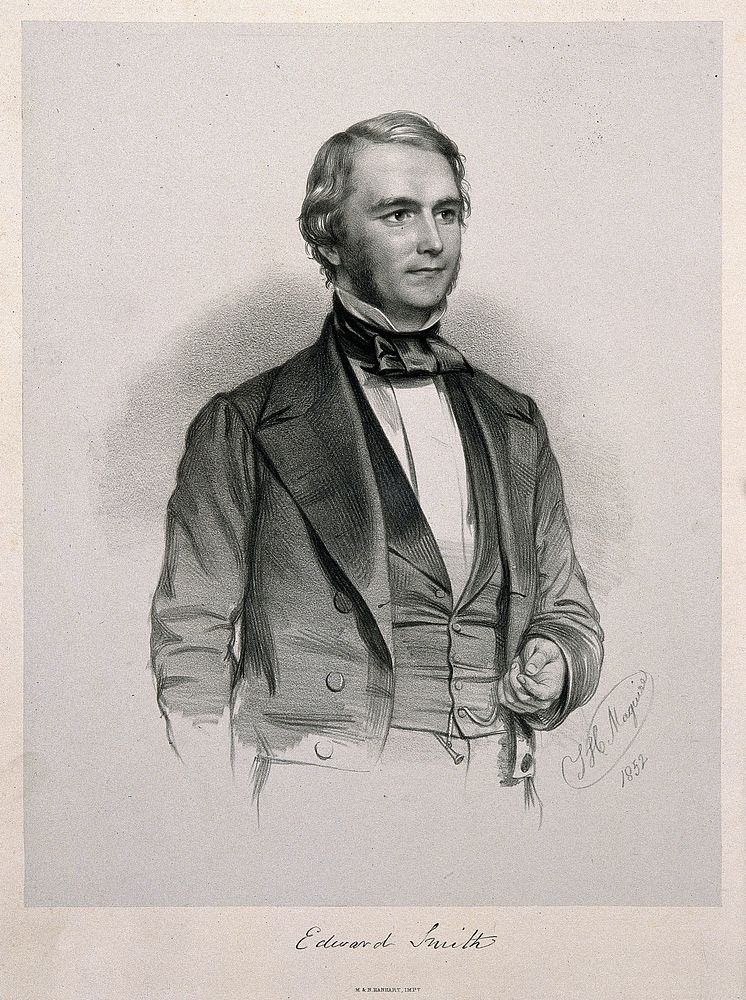 Edward Smith. Lithograph by T. H. Maguire, 1852.