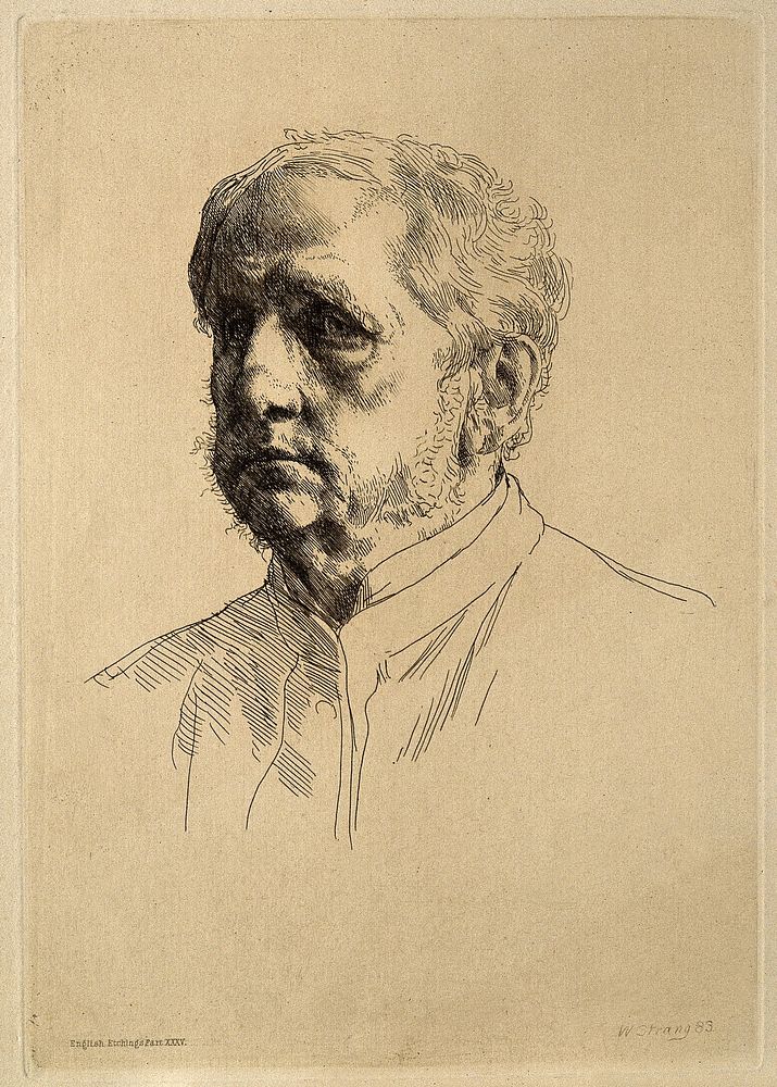Sir Francis Seymour Haden. Etching by W. Strang, 1883.