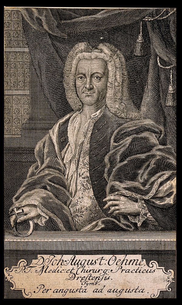 Johann August Oehme. Line engraving.