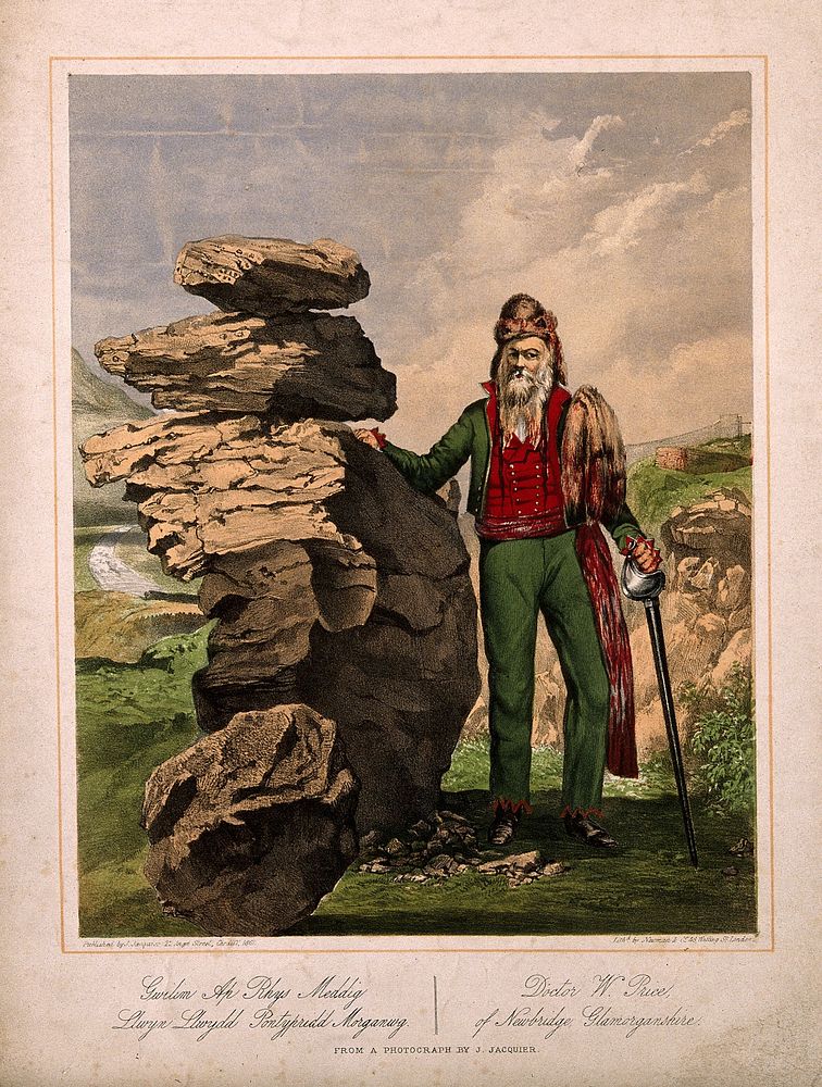 William Price. Colour lithograph by Newman & Co, 1861, after J. Jacquier.