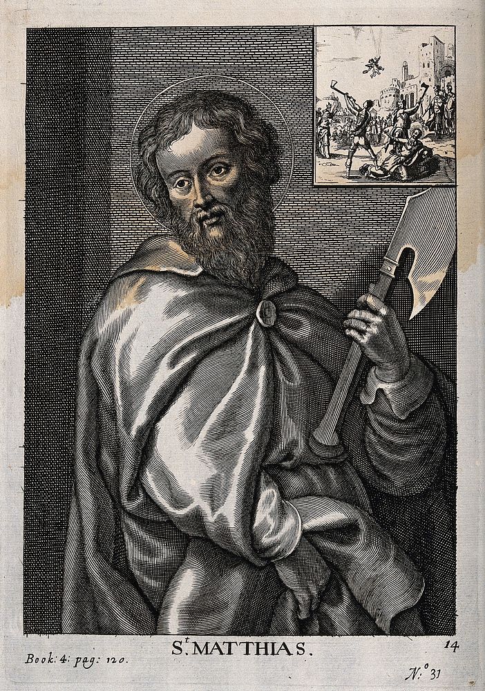 Saint Matthias. Engraving.