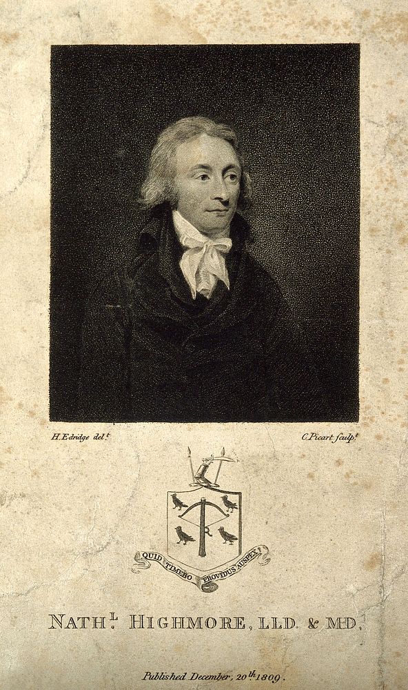 Nathaniel Highmore. Stipple engraving by C. Picard, 1809, after H. Edridge.