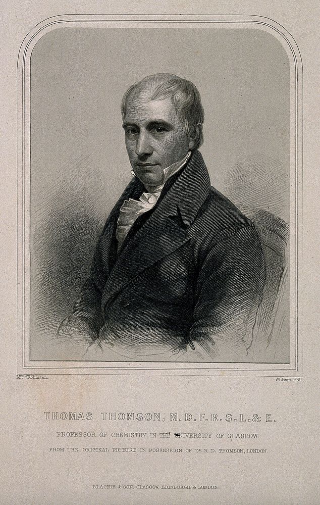 Thomas Thomson. Stipple engraving by W. Holl, 1855, after Mrs Robinson.