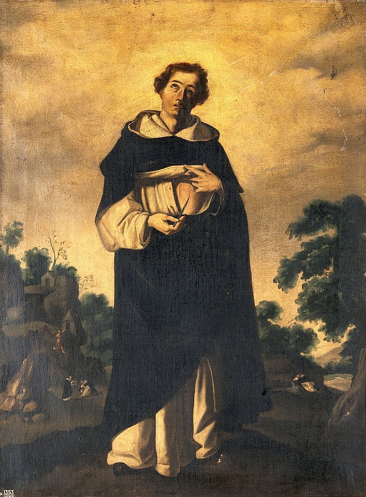 The Blessed Henry Suso. Oil painting after F. Zurbarán.