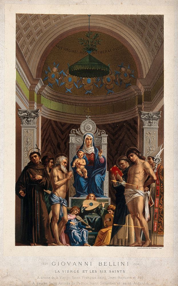 Saint Mary (the Blessed Virgin) with the Christ Child, Saint Francis of Assisi, Saint Job, Saint John the Baptist, Saint…