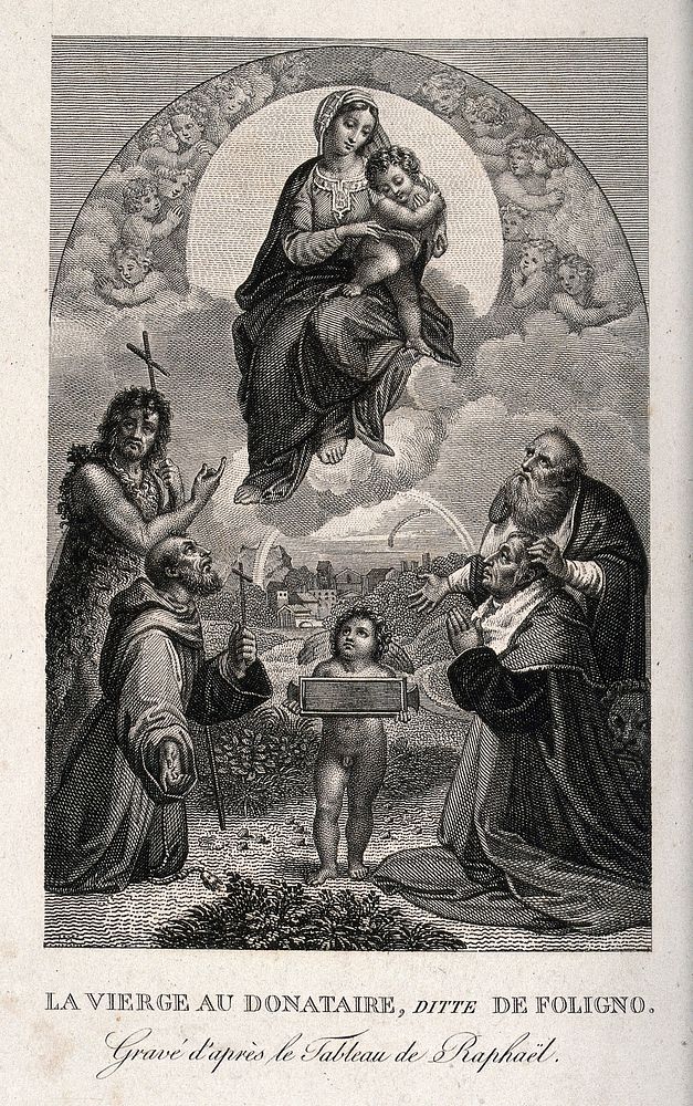 Saint Mary (the Blessed Virgin) with the Christ Child and Saint Francis of Assisi, Saint John the Baptist and Saint Jerome…