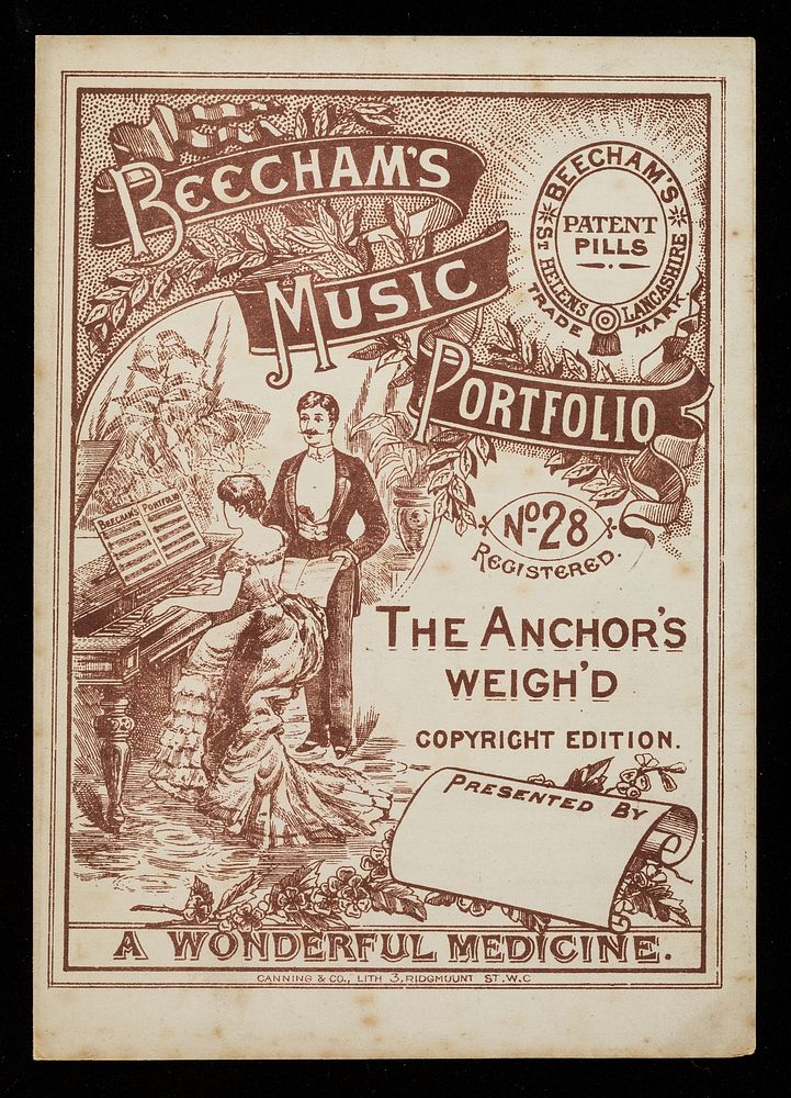 Beecham's music portfolio. No. 28, The anchor's weigh'd.