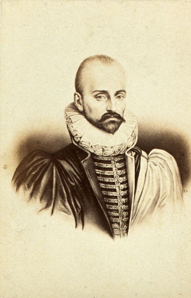 Michel de Montaigne. Photograph after E. Desmaisons.
