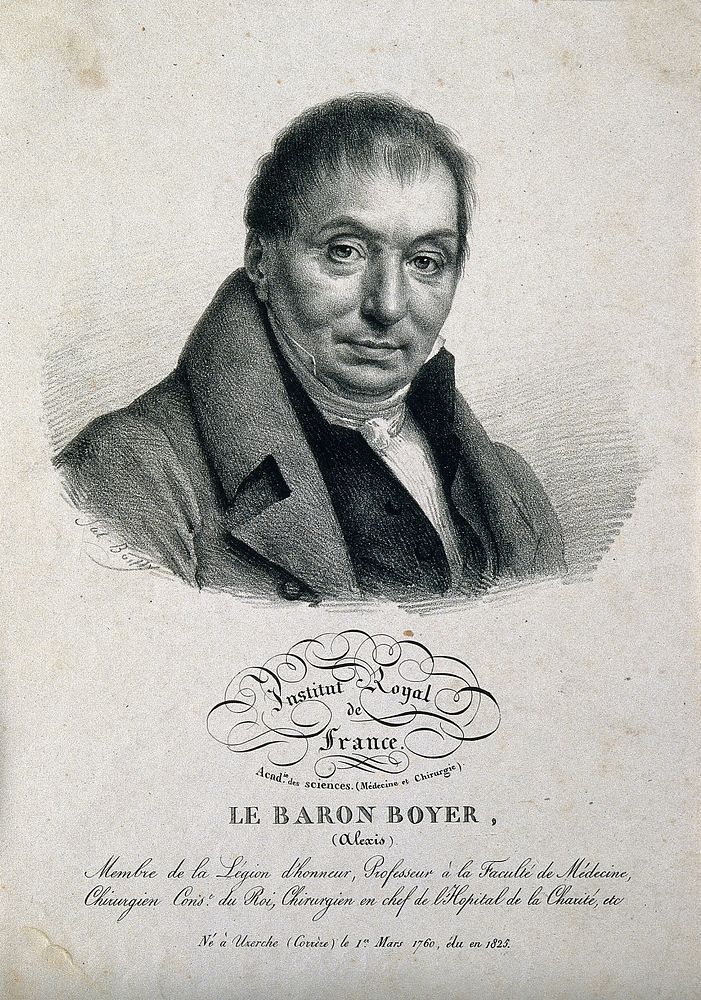 Alexis, Baron Boyer. Lithograph by J. Boilly.