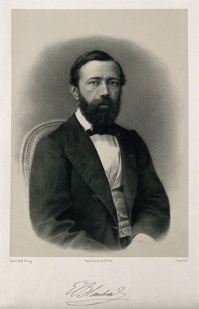 Etienne Blanchard. Lithograph by A. Feret after P. Petit.