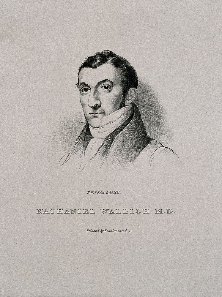 Nathaniel Wallich. Lithograph by E. U. Eddis, 1830.