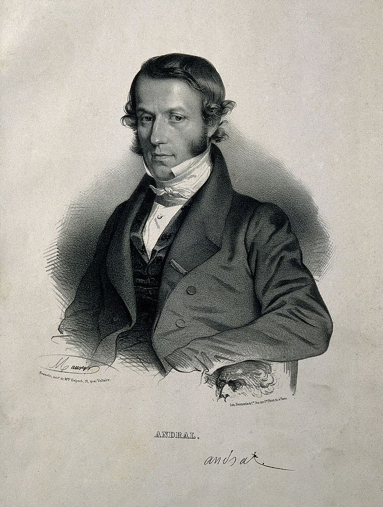 Gabriel Andral. Lithograph by N. E. Maurin, 1837.