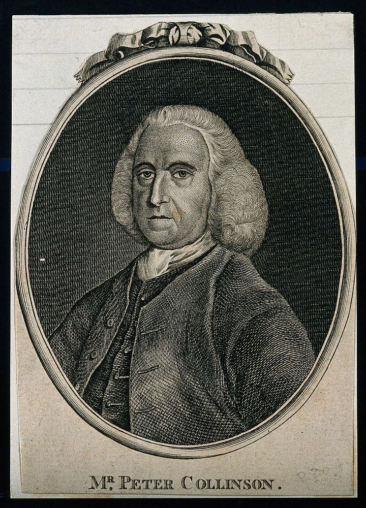 Peter Collinson. Stipple engraving by R. Page.