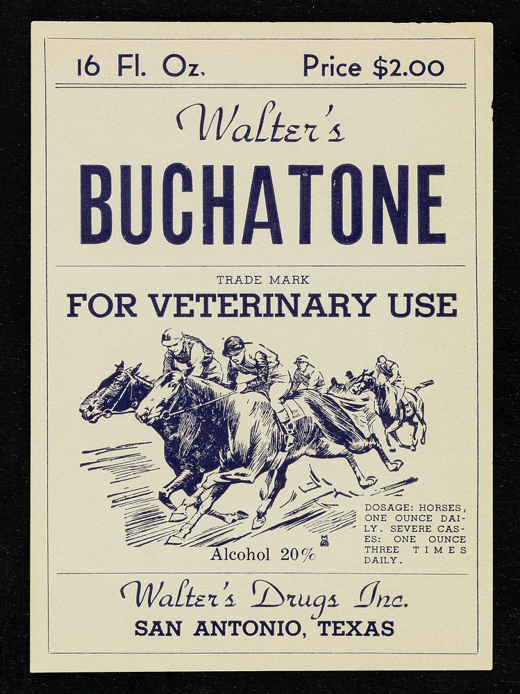 Walter's Buchatone / Walter's Drugs, Inc.