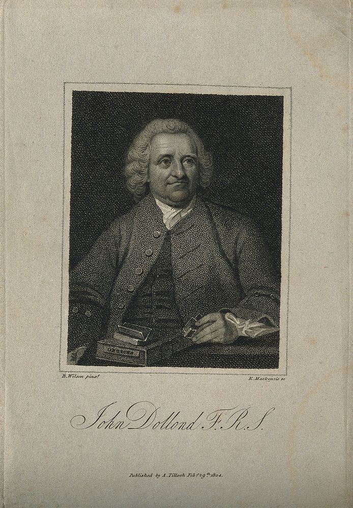 John Dollond. Stipple engraving by K. Mackenzie, 1804, after B. Wilson.
