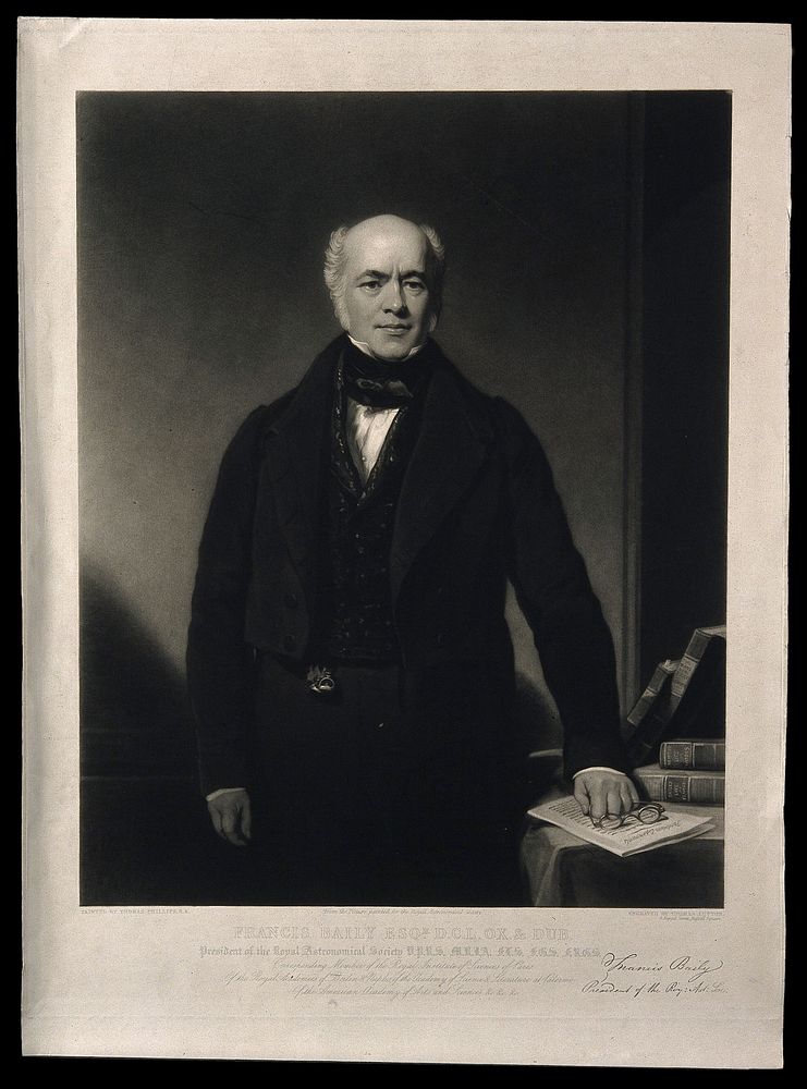 Francis Baily. Mezzotint by T. Lupton after T. Phillips.
