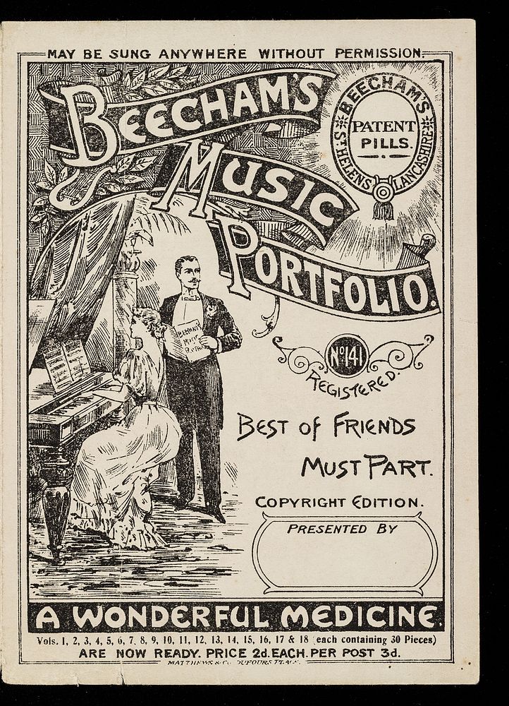 Beecham's music portfolio. No. 141, Best of friends must part.