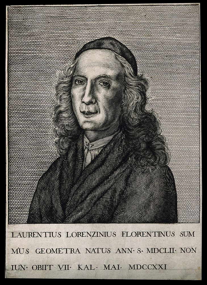 Lorenzo Lorenzini. Line engraving.