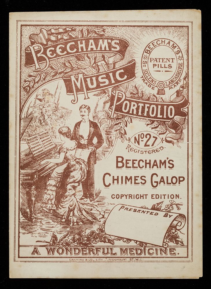 Beecham's music portfolio. No. 27, Beecham's chimes galop.