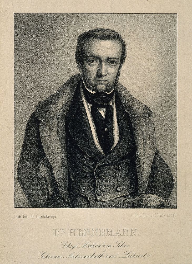 Wilhelm Hennemann. Lithograph by H. Hanfstaengl.